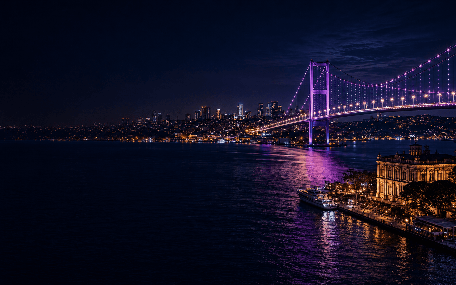 Boğaz ışıklarıyla İstanbul