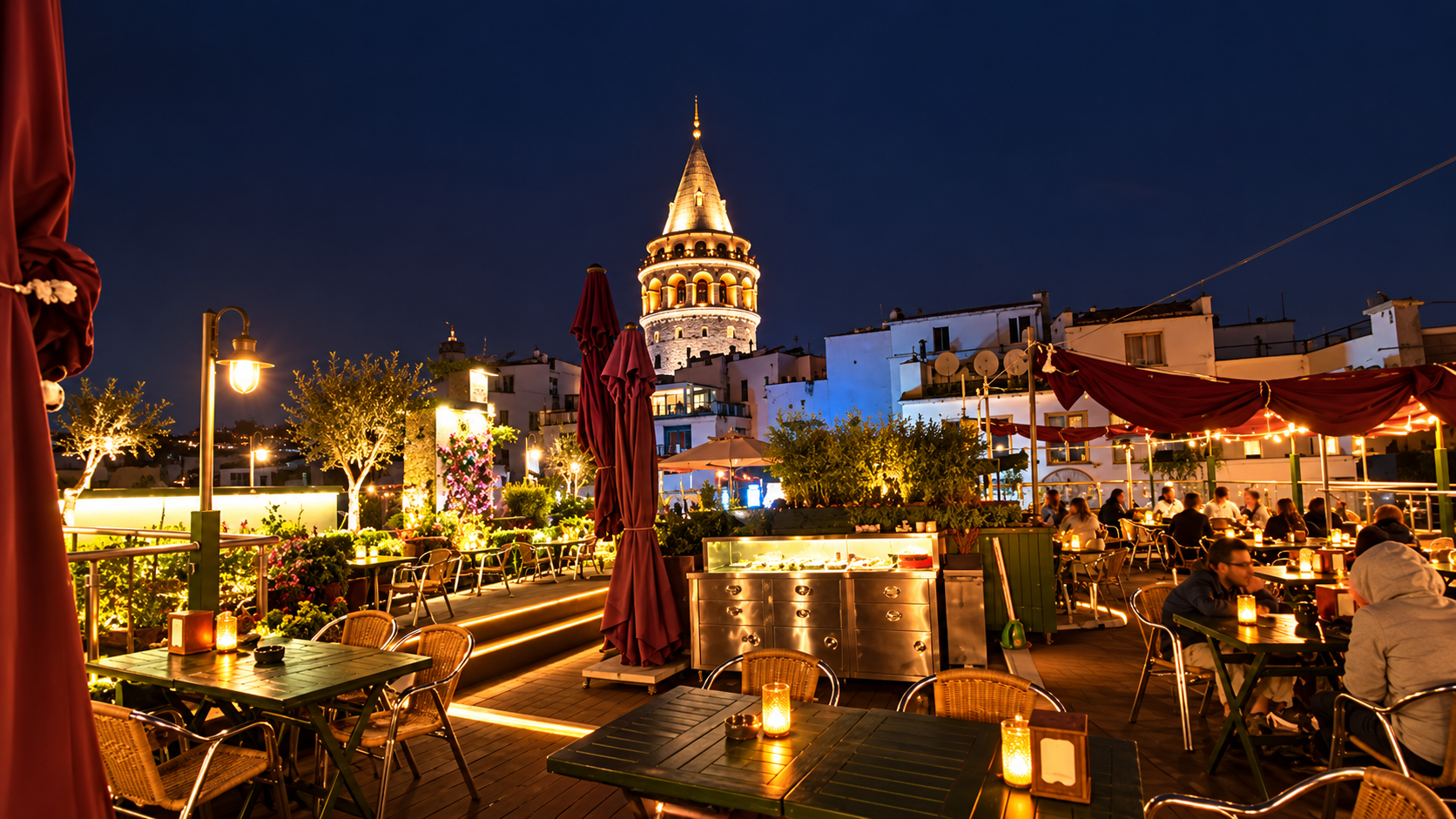 Galata Konak Rooftop Location