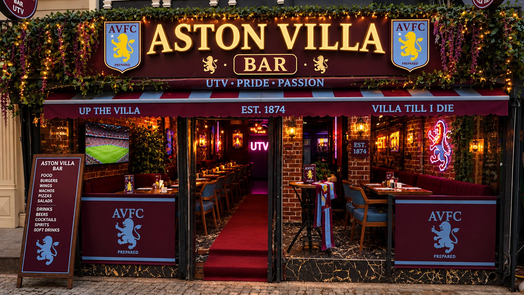 Aston Villa Bar Fatih Location