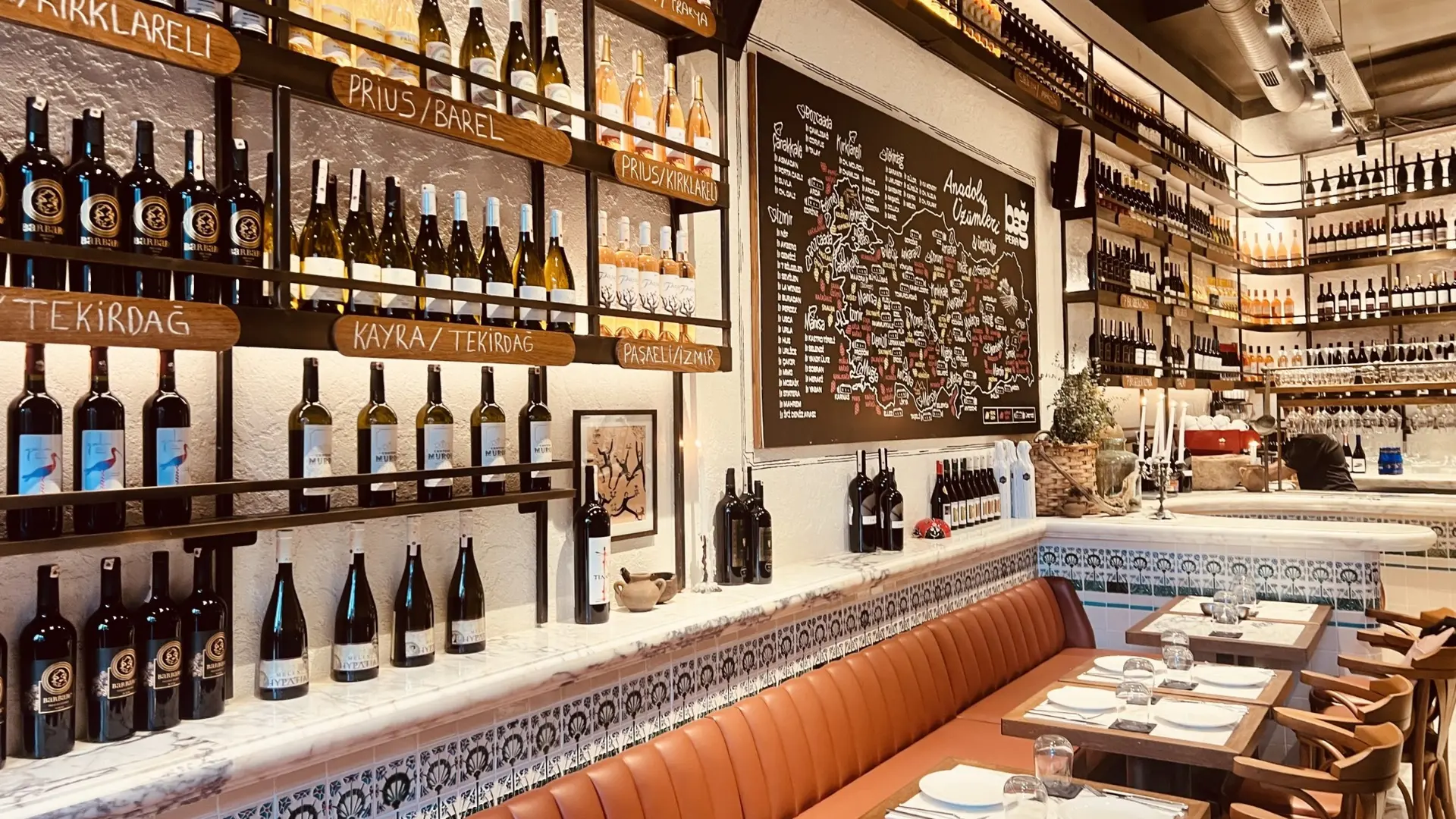 Bağ Pera Wine Bar mekânı